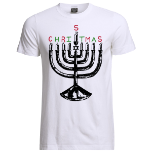 Men's Christmas Menorah Large